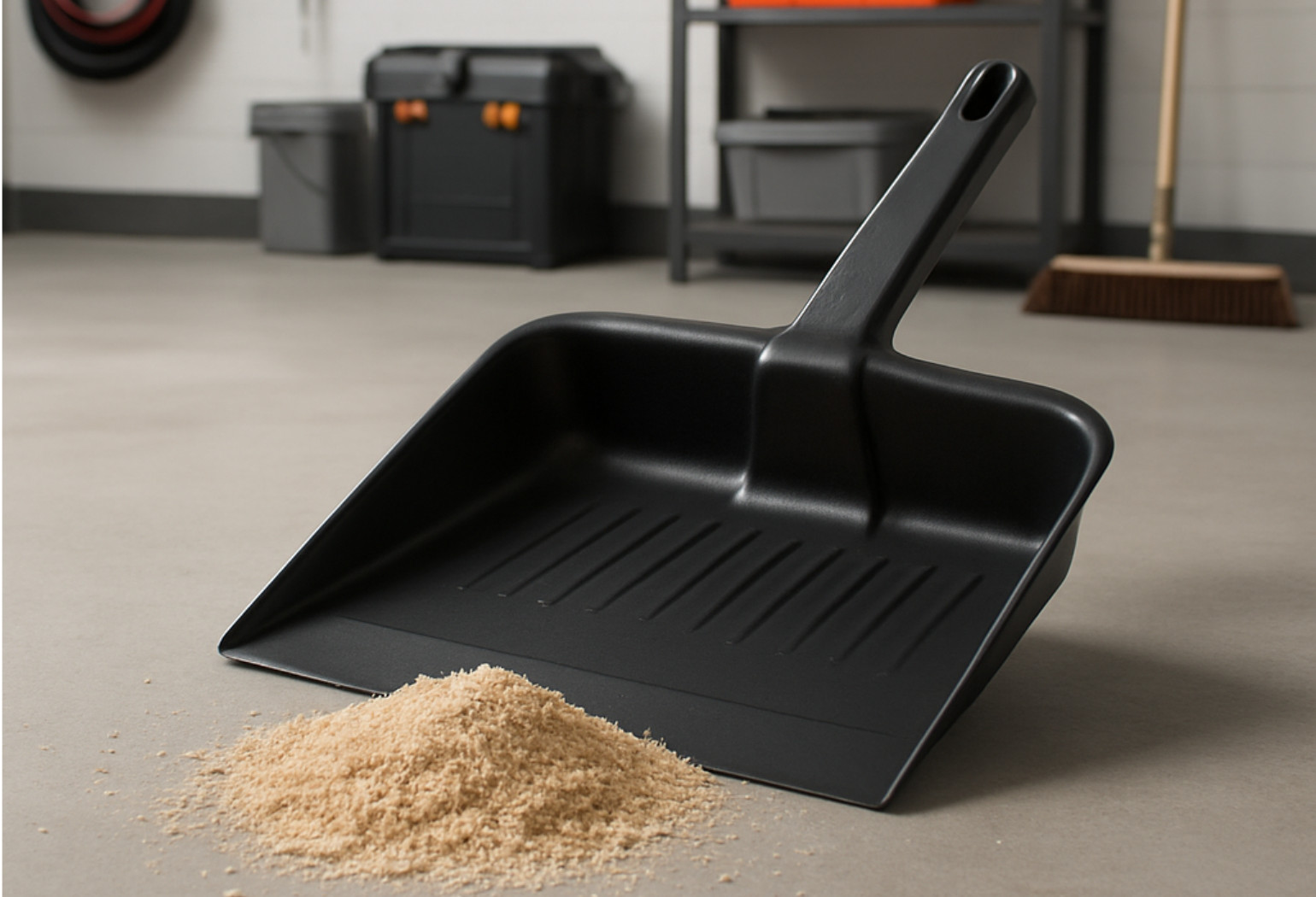 Heavy Duty Plastic Dust Pan Large Capacity Charcoal Cleaning Tool Home Use