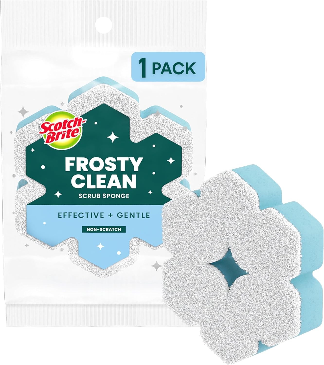 Snowflake Non Scratch Scrub Spon, 1 Pa