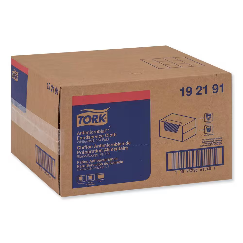 13 In. X 24 In., White Food Service Cleaning (150/Carton)