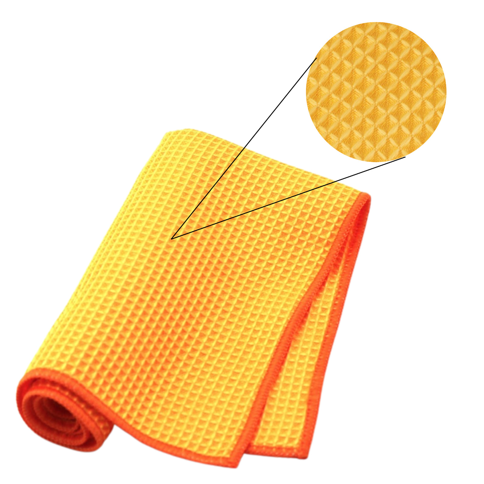 Bulk Case of 10 Microfiber Waffle Textured Cleaning Cloths,16×16, Lint Free