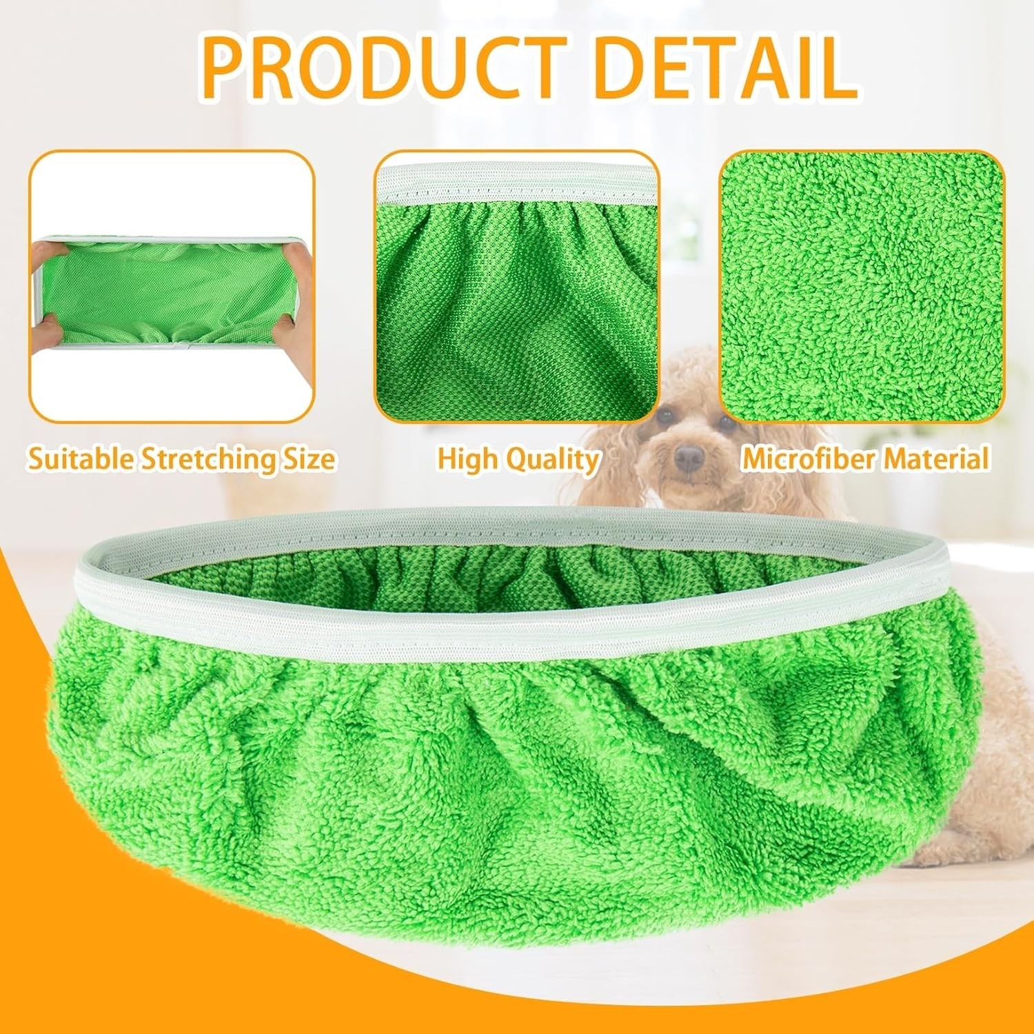 16Panos De Microfibra Reutilizables Lavables Compatibles Con Mopa Swiffer Suelos