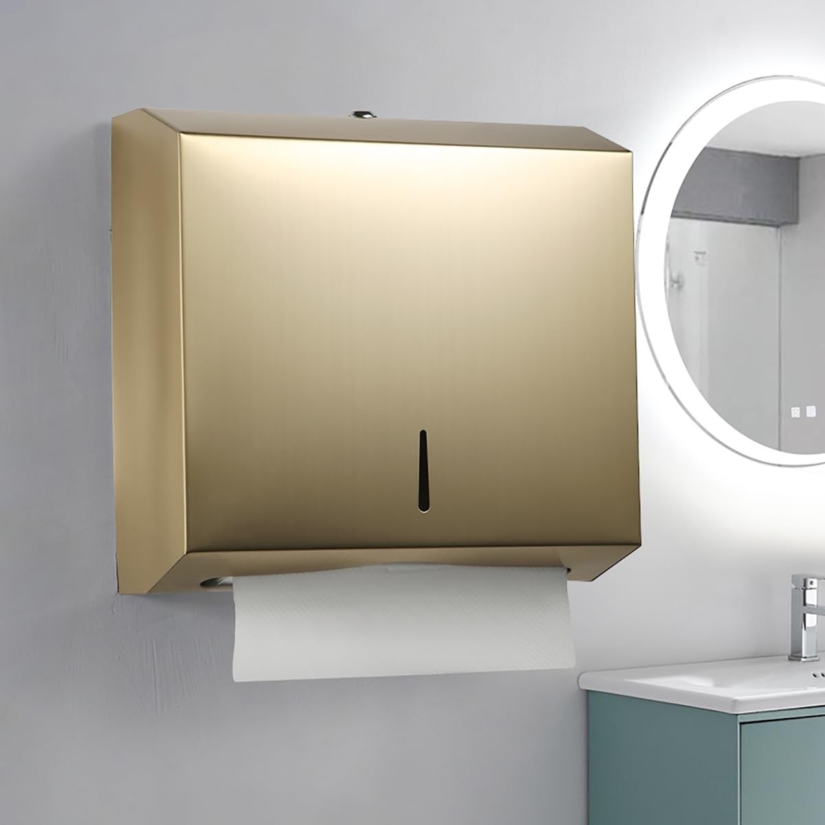 Comercial Paper Towel Dispenser Wall Mount, Stainless Steel Hand Towel Dispenser