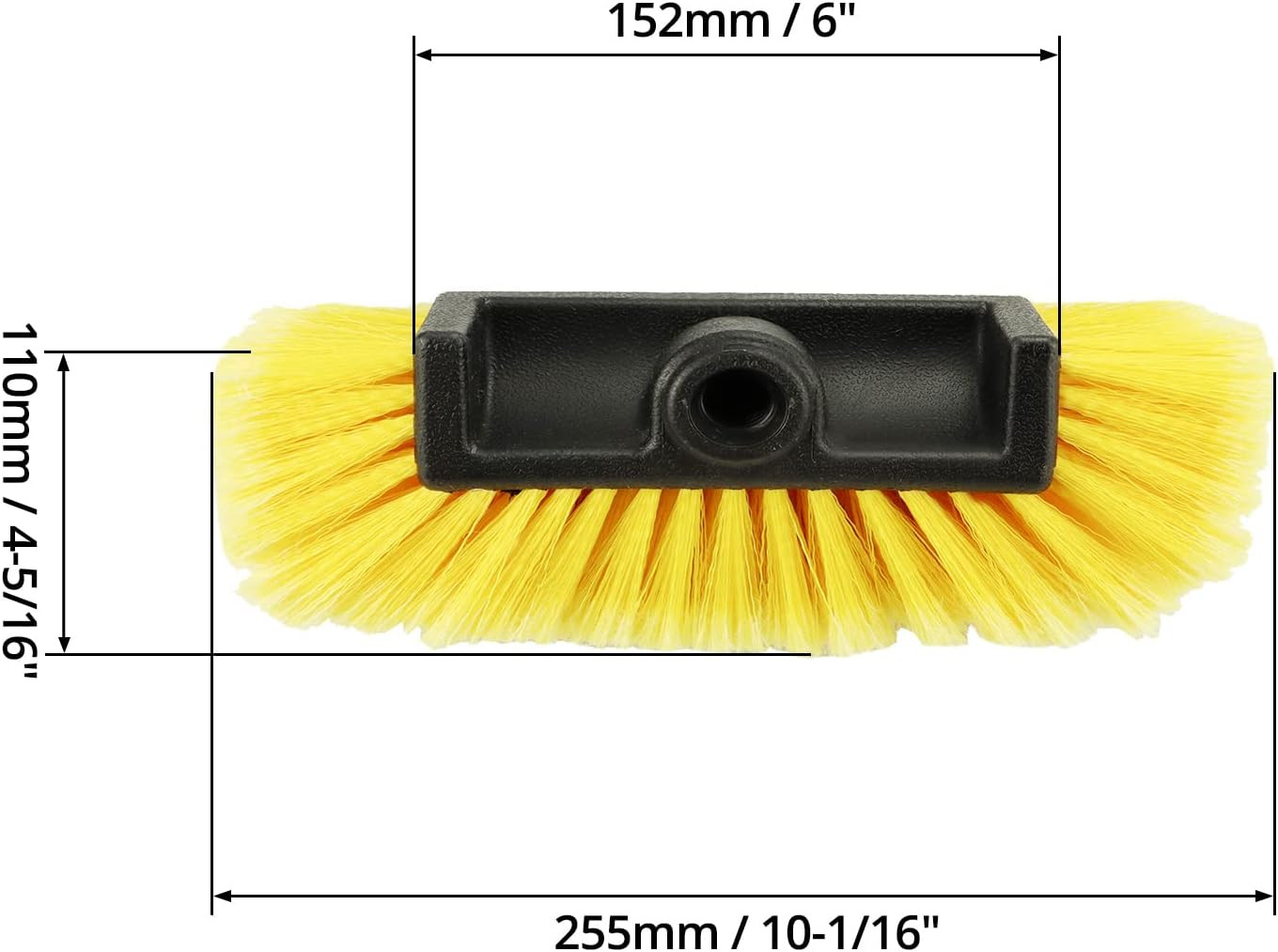 10In Car Wash Brush Head with Soft Bristle, for Cleaning Trucks, Car, RV, Boats