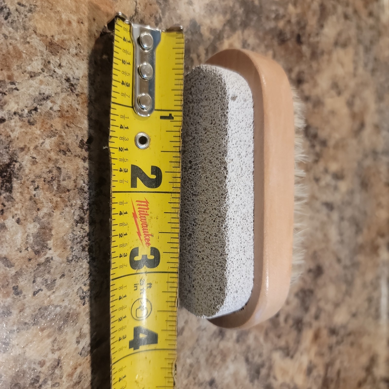 Foot Scrubber Brush with Pumice Stone for Feet Hands, 1 Count (Pack of 3)