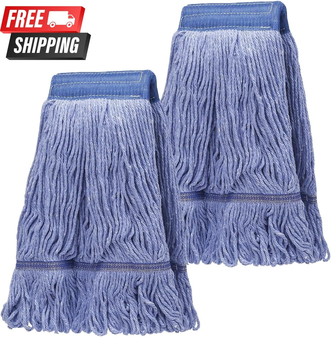 2 Pack Mop Head Replacement, Cleaning Heavy Duty Mop Head Commercial Replacement