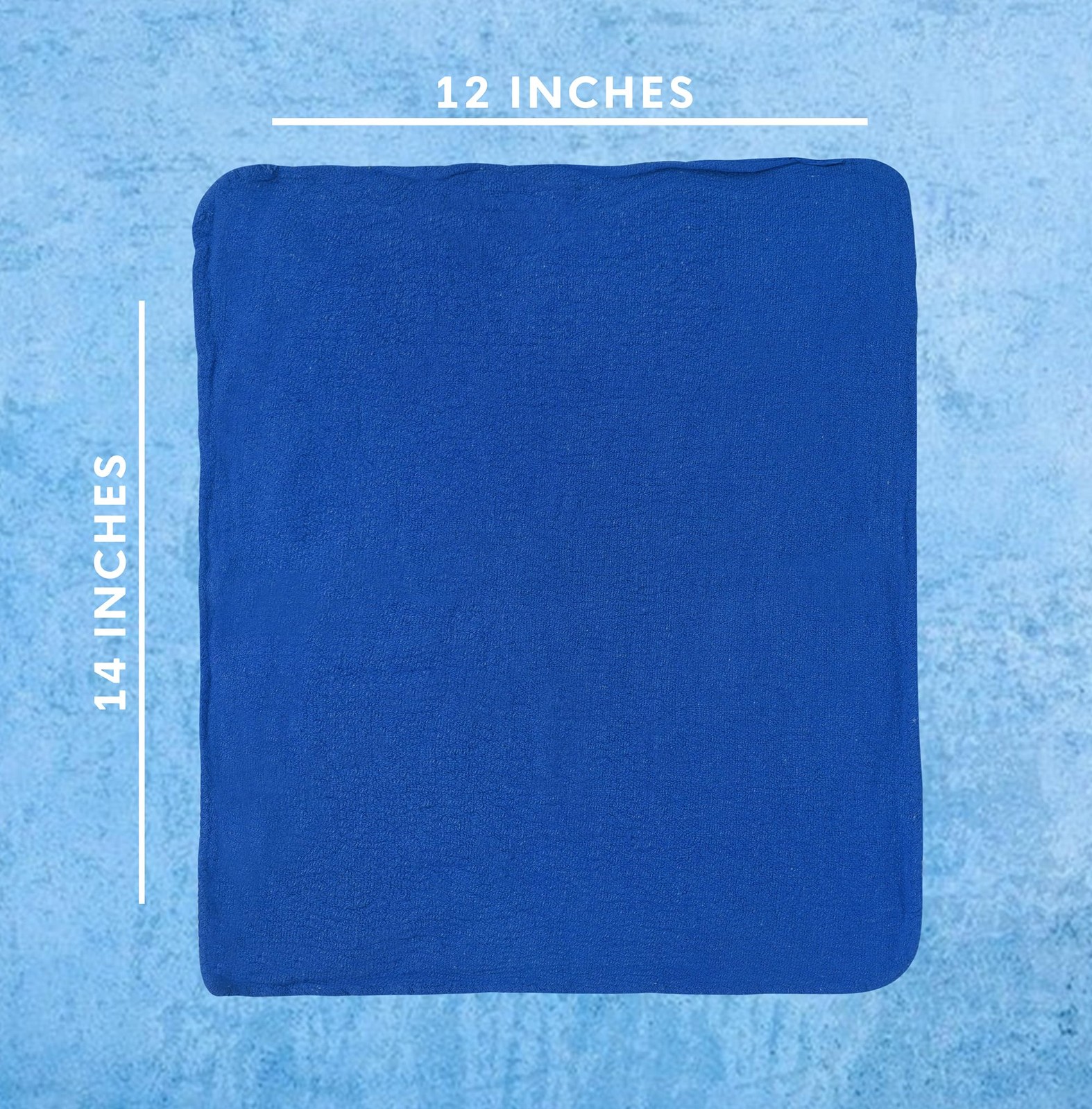 Cotton Shop Towels – Pack of 25 Cleaning Rags 12” x 14” – Super Soft and Ab…