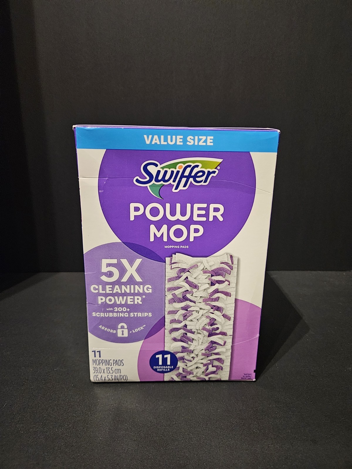Swiffer PowerMop Multi-Surface Mopping Pad Refills for Floor Cleaning, 11 Count,