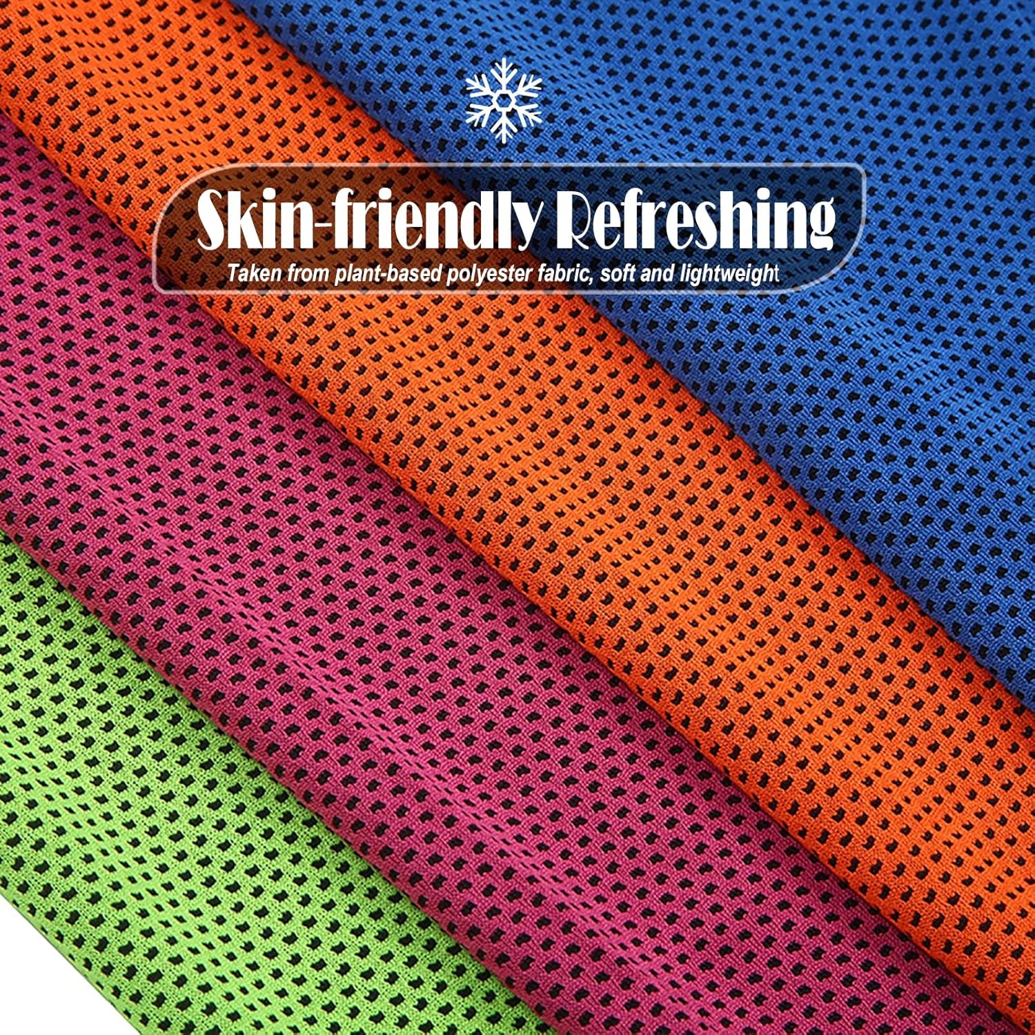 Pack of 60 Cooling Towels 40×12” Ice Towel for Neck and Face Microfiber Chilly