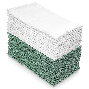 Simpli-Magic Cotton Hand Towels, 12 Pack, 16” x 27”, Blue