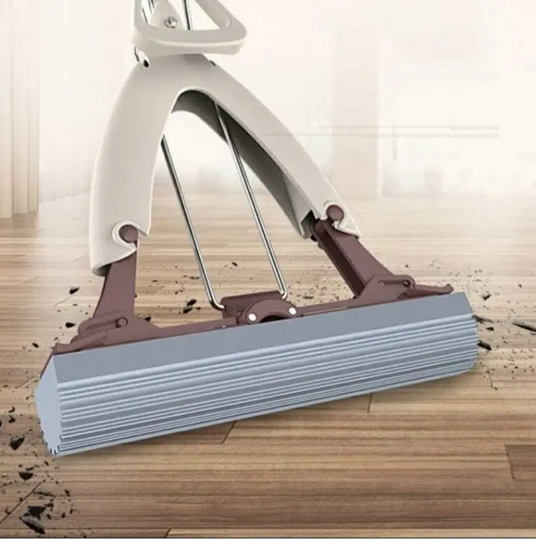 PVA Sponge Mop, Large 13″ Mop Pad, Adjustable Height, New in box!