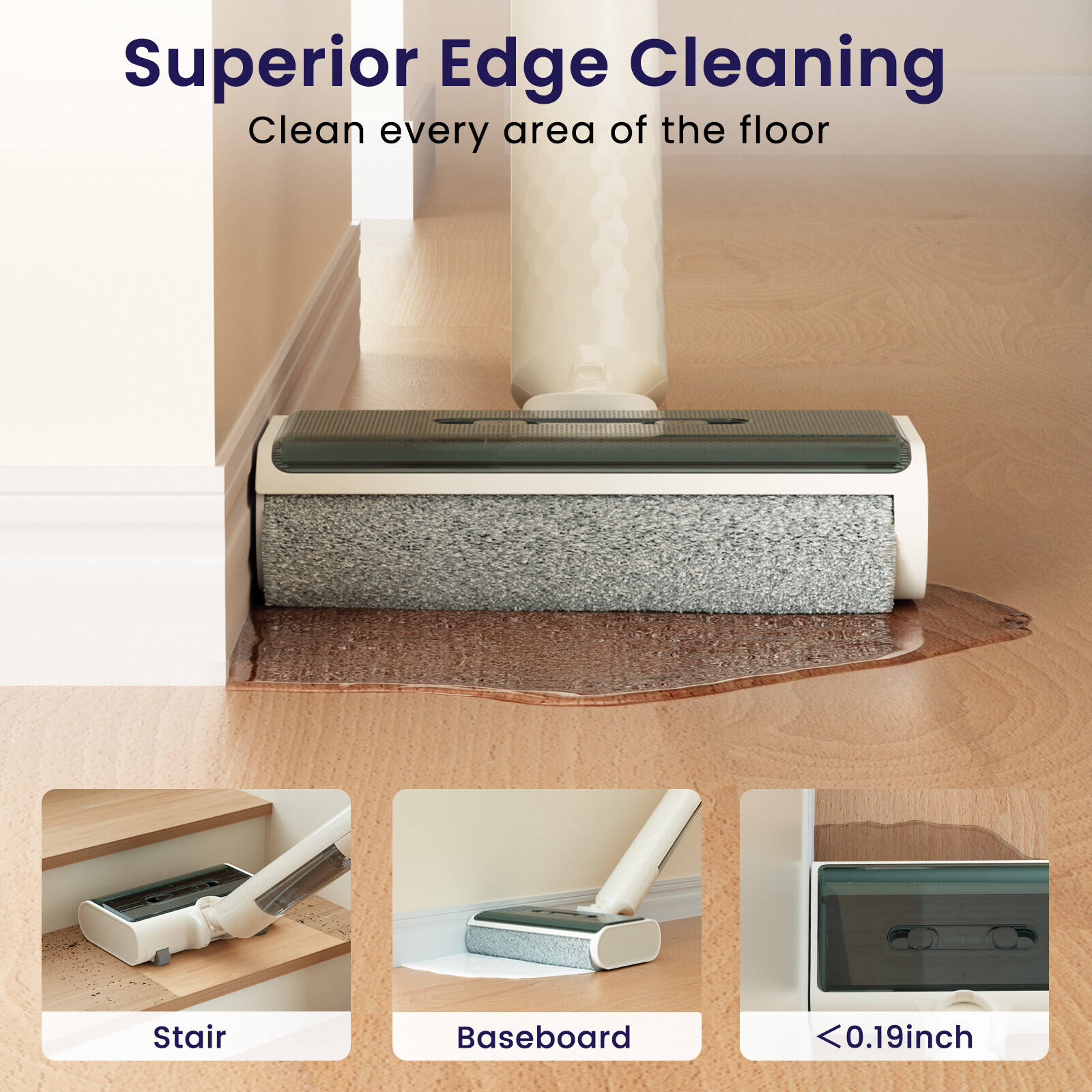 Lefant Wet Dry Vacuum Mop Self-Cleaning Lightweight Cordless Smart Floor Cleaner