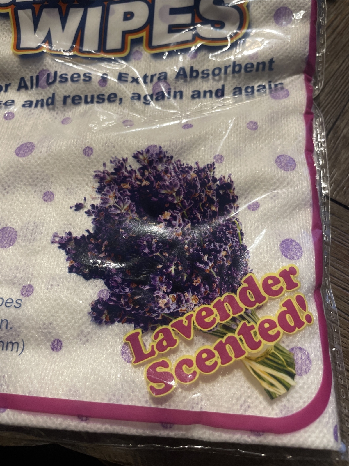 Spic And Span Lavender Scented Cleaning Wipes Pack of 6 new sealed old stock