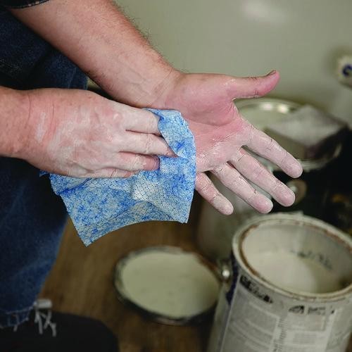 SCRUBS Hand Cleaner Towels, 1-Ply, 10 x 12, Citrus, 72/Bucket, 6 Buckets/Carton