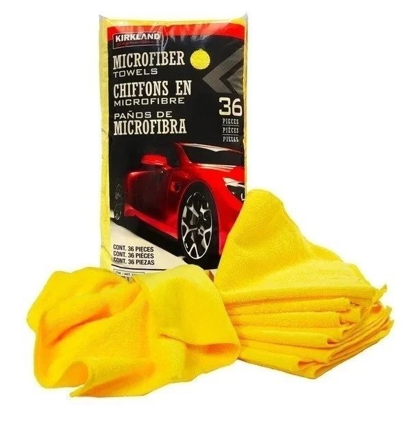 Kirkland Signature Ultra Microfiber Towels Auto Home, 16in x 16in, 36-count