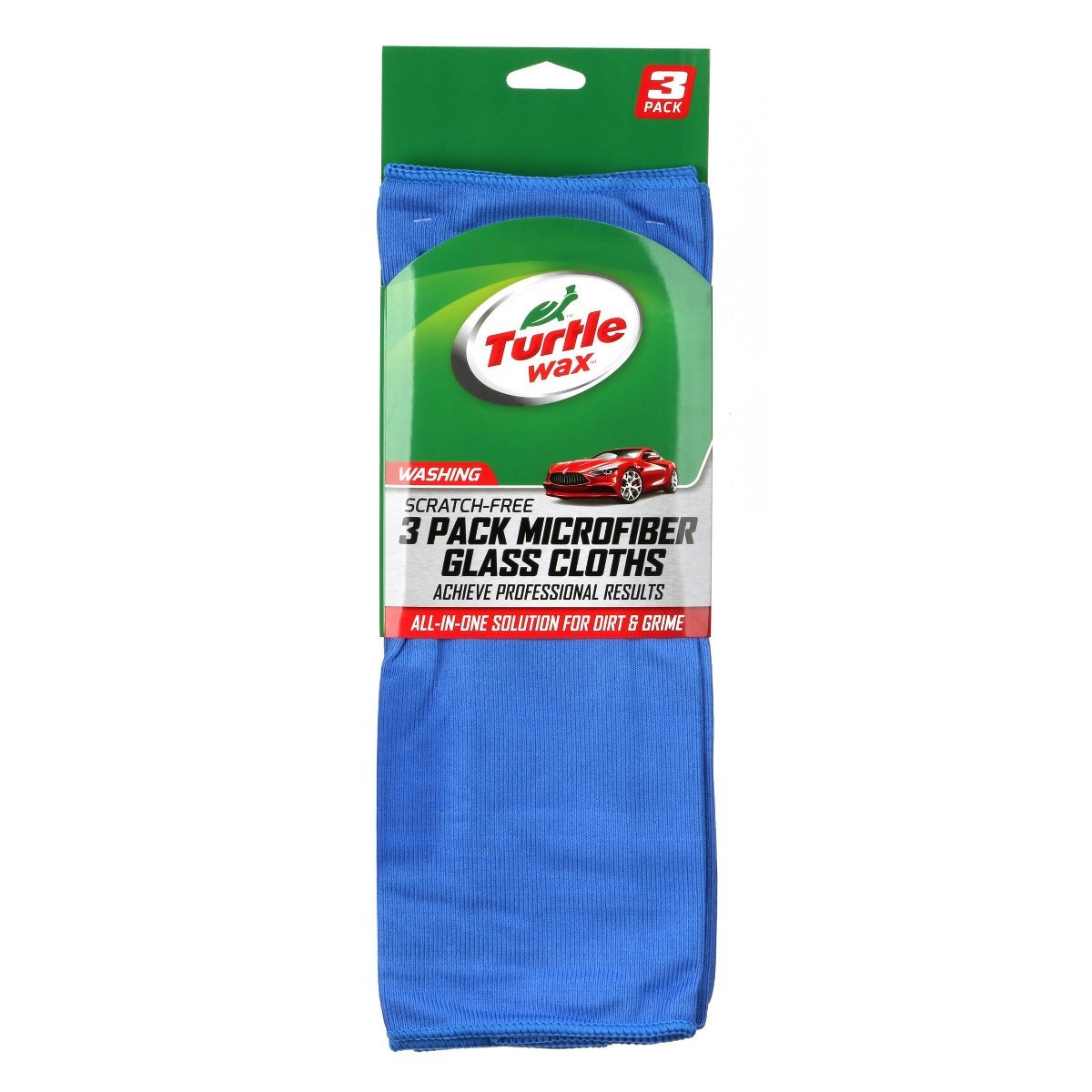 3 Pack Streakless Microfiber Cloths For Glass Automotive All Surface Cleaning