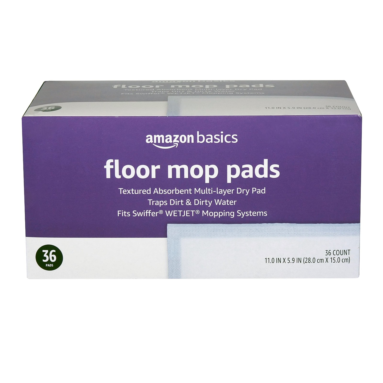 Floor Mopping Pads, Fits Swiffer WetJet Mopping Systems, 36 Count Pack of 1