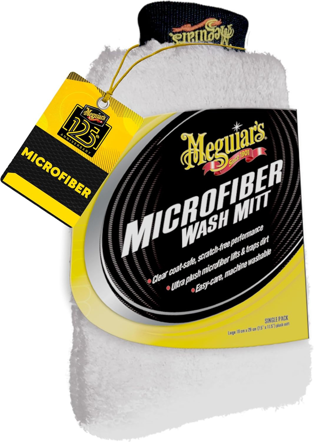 Meguiar’S X3002 Microfiber Wash Mitt, Super-Thick, Reusable Wash Mitt for Ultima