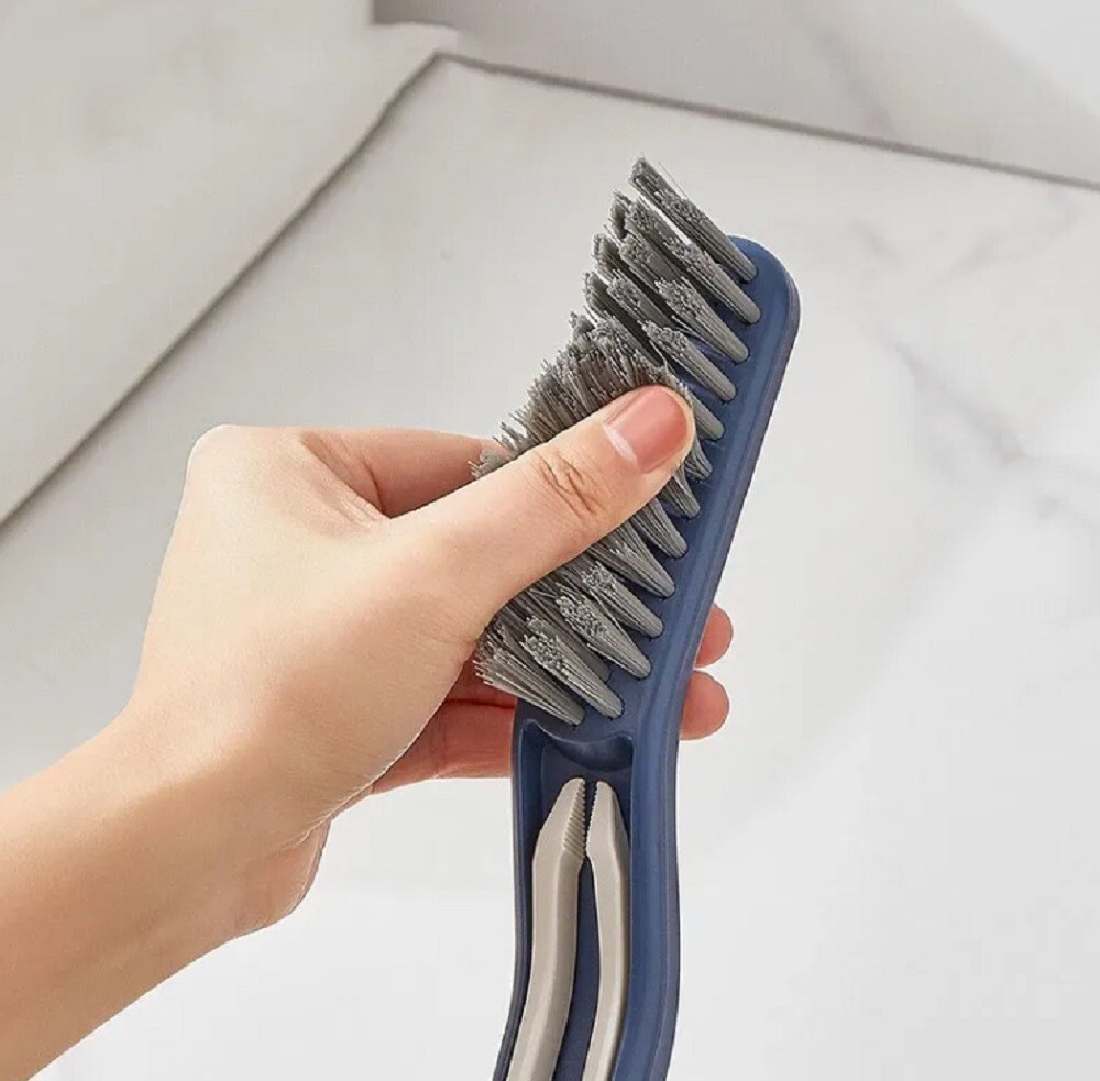 2-in-1 Floor Seam & Corner Gap Cleaning Brush – Multifunctional for Kitchen Bath