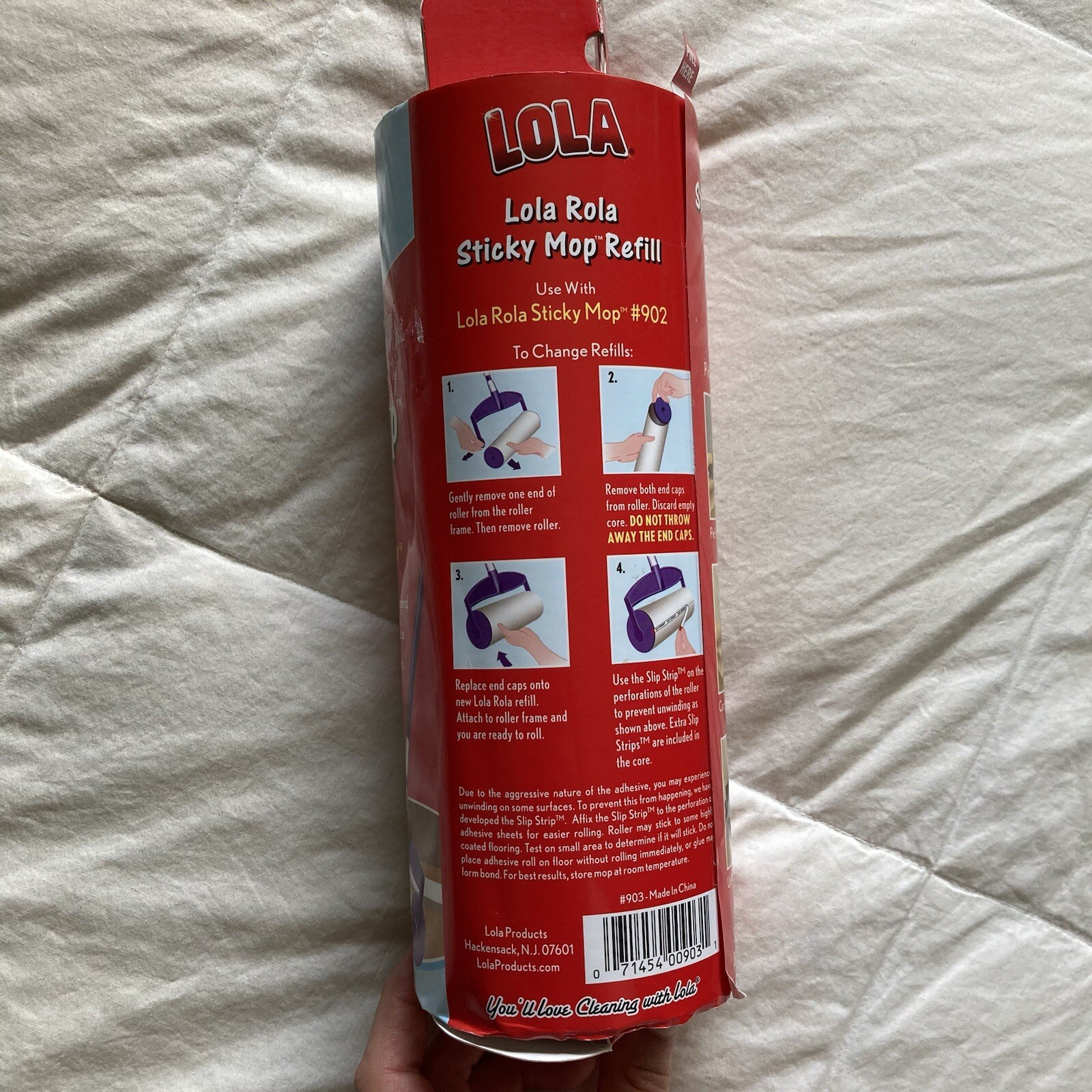 NEW Lola Rola Sticky Mop Refill 30 Original Jumbo Sticky Sheets Use w/ Mop#902
