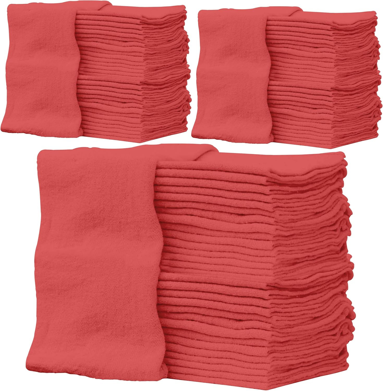 ZUPERIA Cotton Shop Towel – Multipurpose Cleaning Cloths (14″ x 12″ – Pack of 15