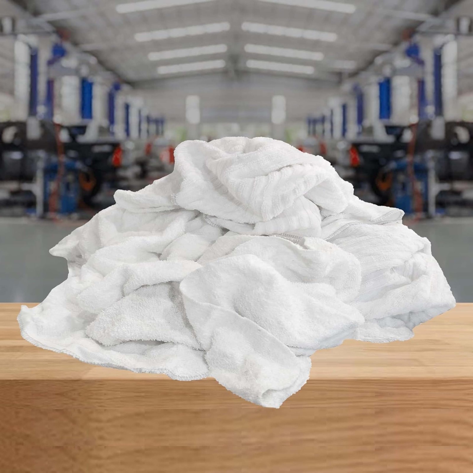Premium White Terry Cloth Rags (5 lbs. Box) Super Absorbent Cotton Towel Clea…