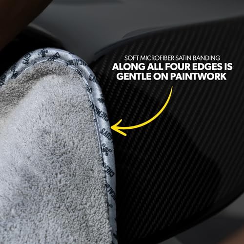 Woolly Mammoth Large Microfiber Drying Towel – 36 x 25 Inch Ultra 1 Pack Gray