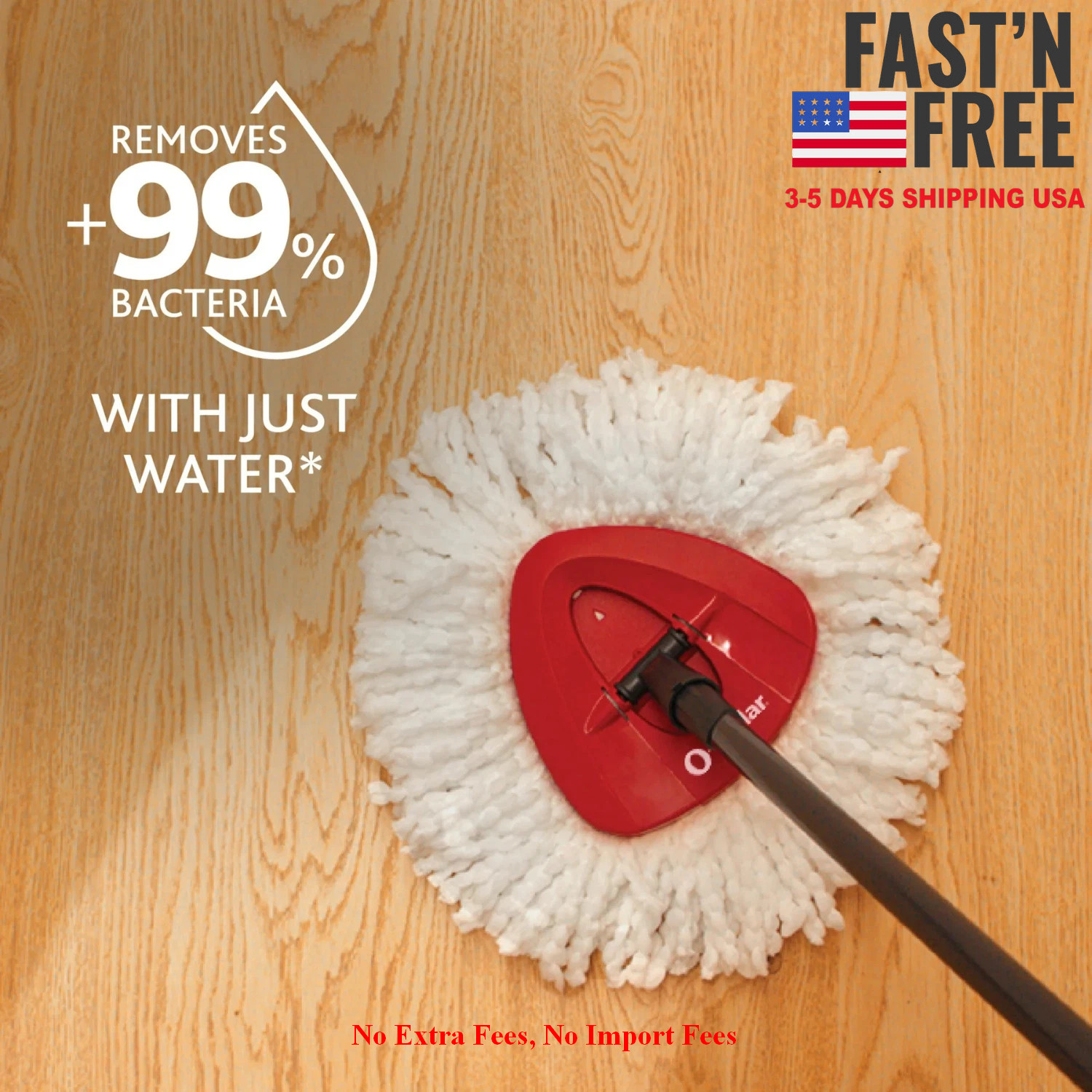 [HOT SALE] O-Cedar EasyWring™ Spin Mop & Bucket System, NEW USA FREE SHIPPING