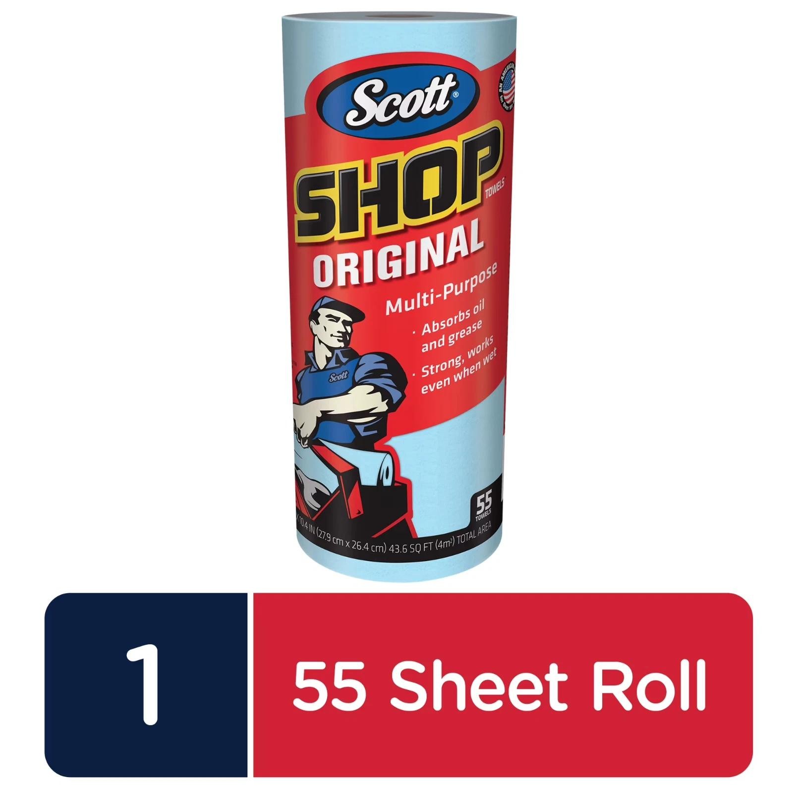 Shop Towels Roll Heavy Duty Paper Towels Absorbent Oil Grease Cleaning