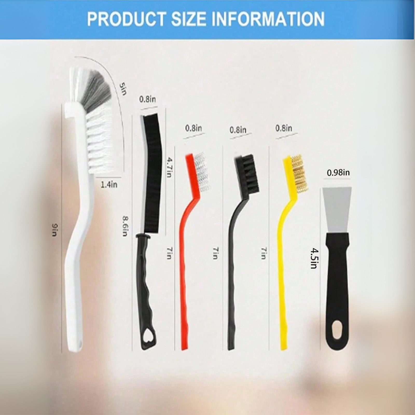 Gap Cleaning Brush Hard Bristle Crevice Brush For Kitchen House Cleaning Scrub
