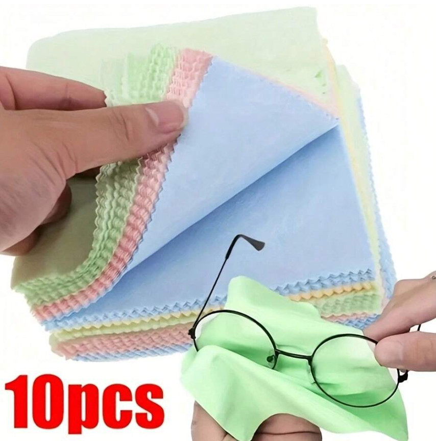 10pcs Microfiber Cleaning Cloths – Multi-Purpose Wipes for Glasses & Screens-NEW