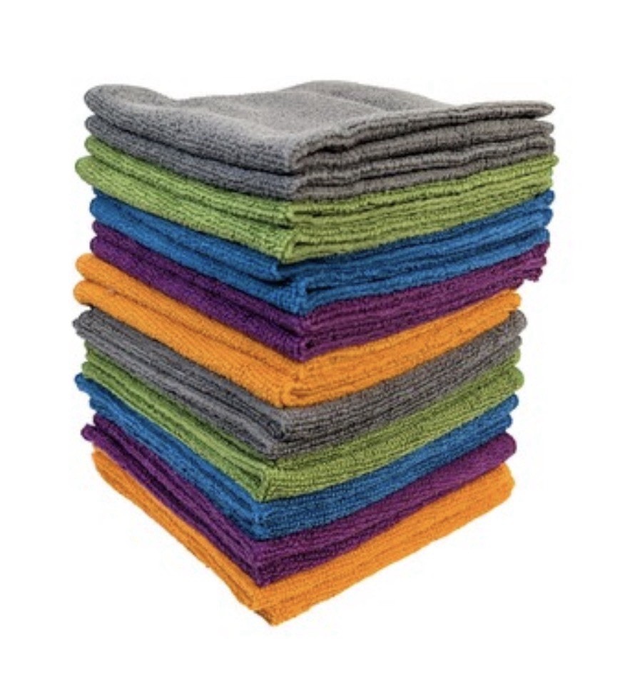 Campanelli Microfiber Towels – 20 Microfiber Towels 12″x12″ (2 – 10 Packs) NEW