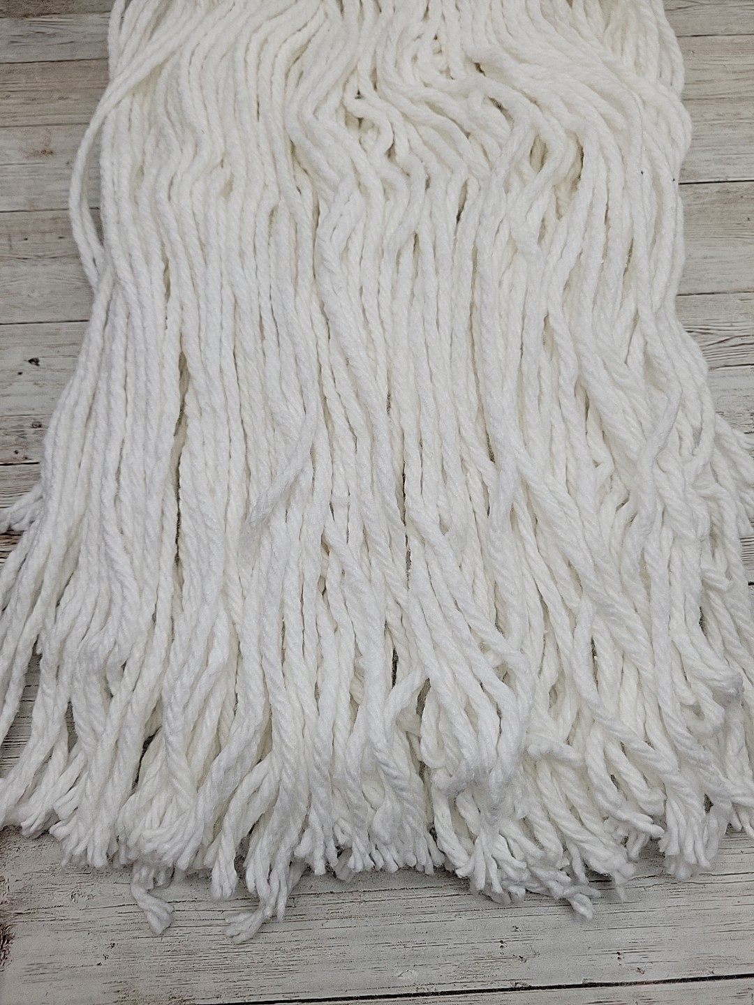 Mop Head Replacement Cotton Blend 24 oz *Lot of 5* Straight End wet Mop Head