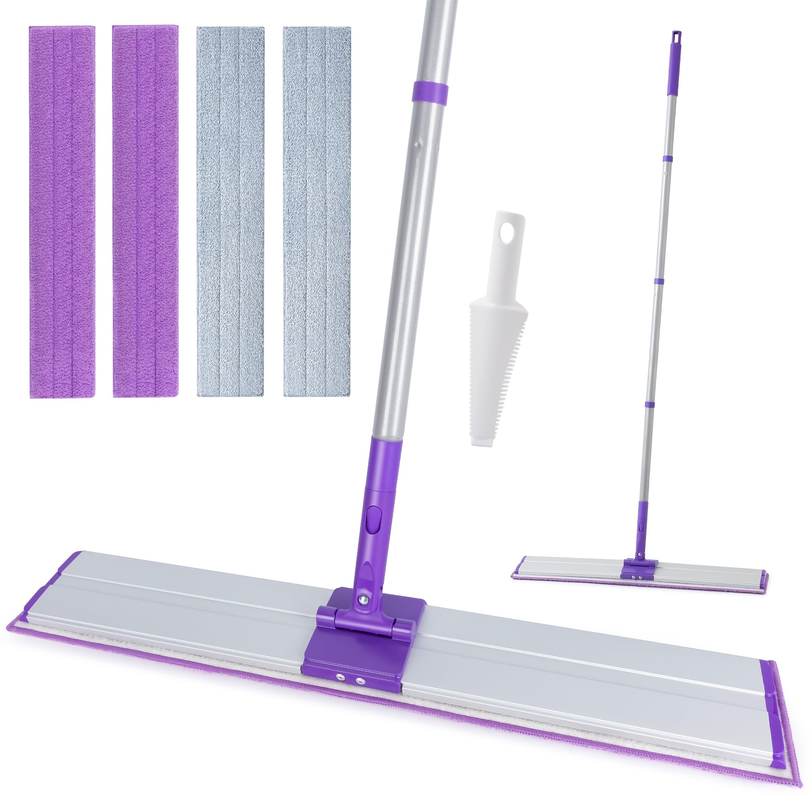 24″ Microfiber Mop For Floor Cleaning Dry And Wet Floor Mop For Hardwood Laminat