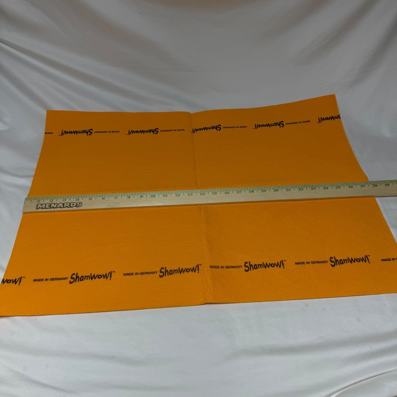 ShamWow 5 Piece Set Cleaning Cloths 3 Large Orange 2 Small Blue Made in Germany
