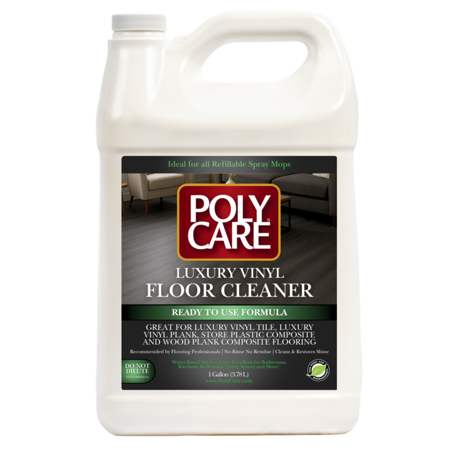 PolyCare 1 Gallon Luxury Vinyl Floor Cleaner – Ready to Use Formula