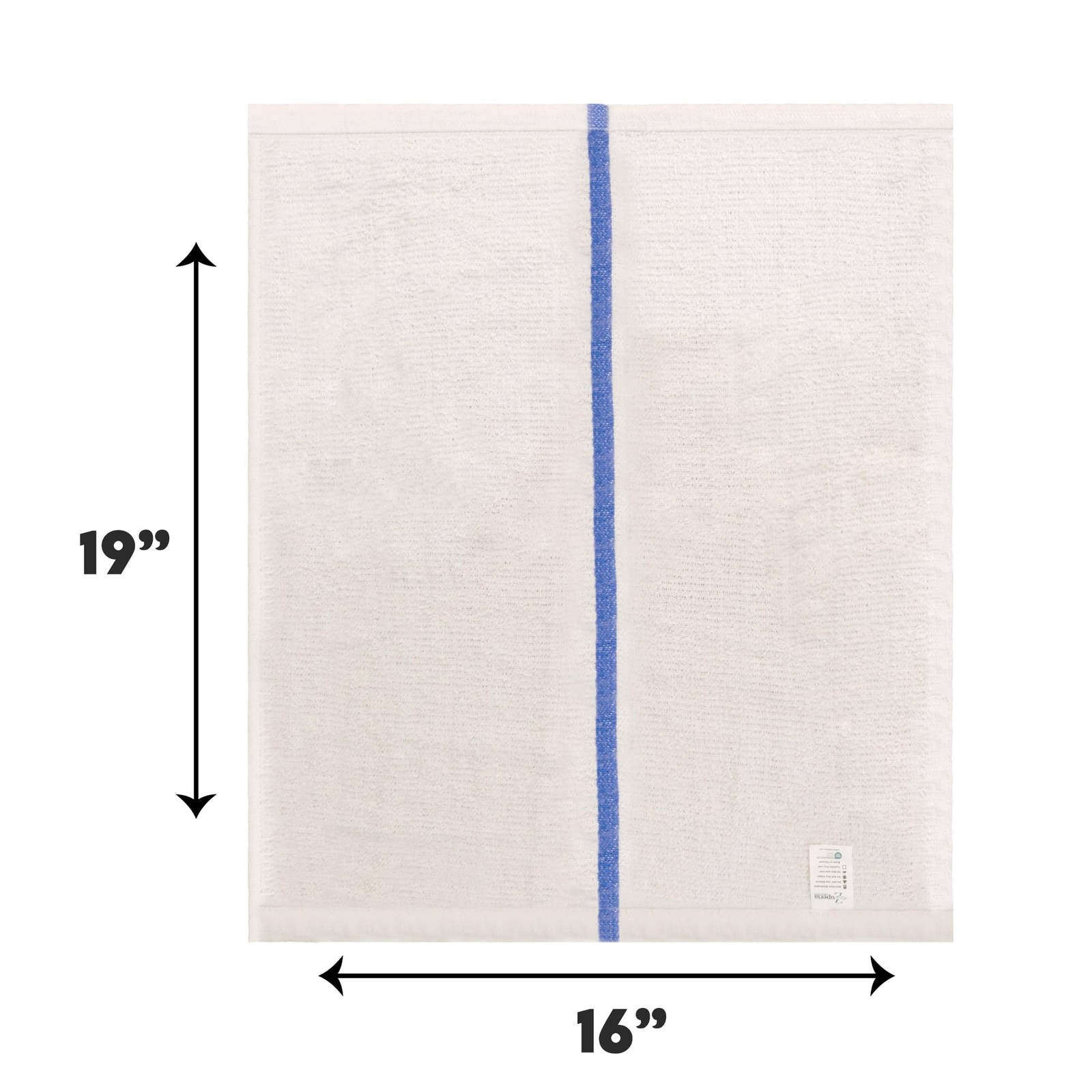 ZUPERIA Bar Mop Towels – 12 Pack (16″x19″) – 100% Cotton High Absorbency Kitc…