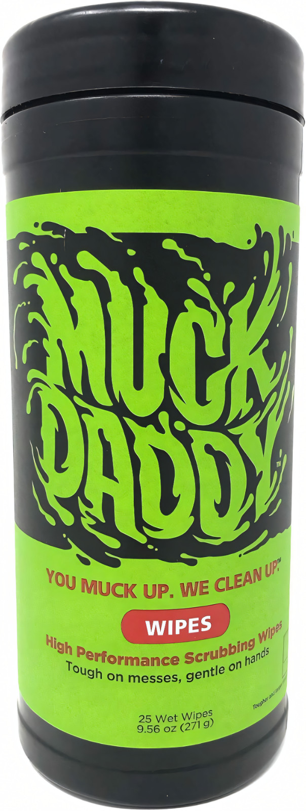 Muck Daddy Shop Towels – 25 Count Canisters (Case of 12) – Industrial Fast Wipes