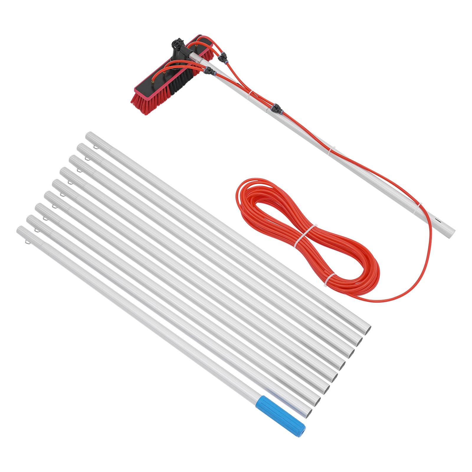 Solar Panel Cleaning Pole Outdoor Window Washing Equipment Brush Adjustable