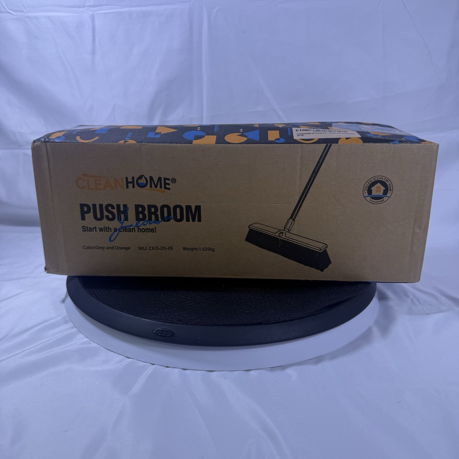 Heavy Duty Push Broom Brush for Floor Cleaning with Handle and Stiff Bristle