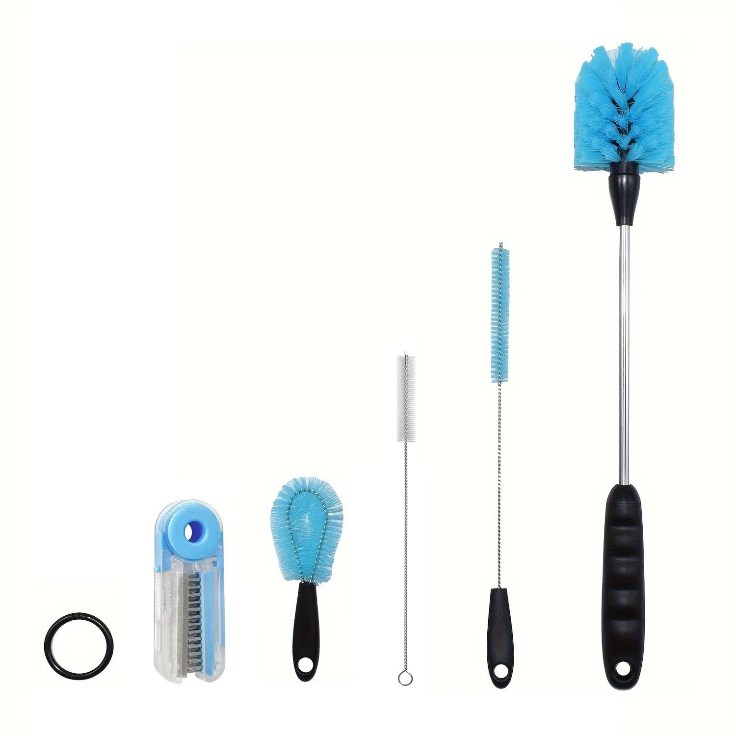 3-in-1 Stainless Steel Water Bottle Brush Set Cleaning Brush Long Handle Water