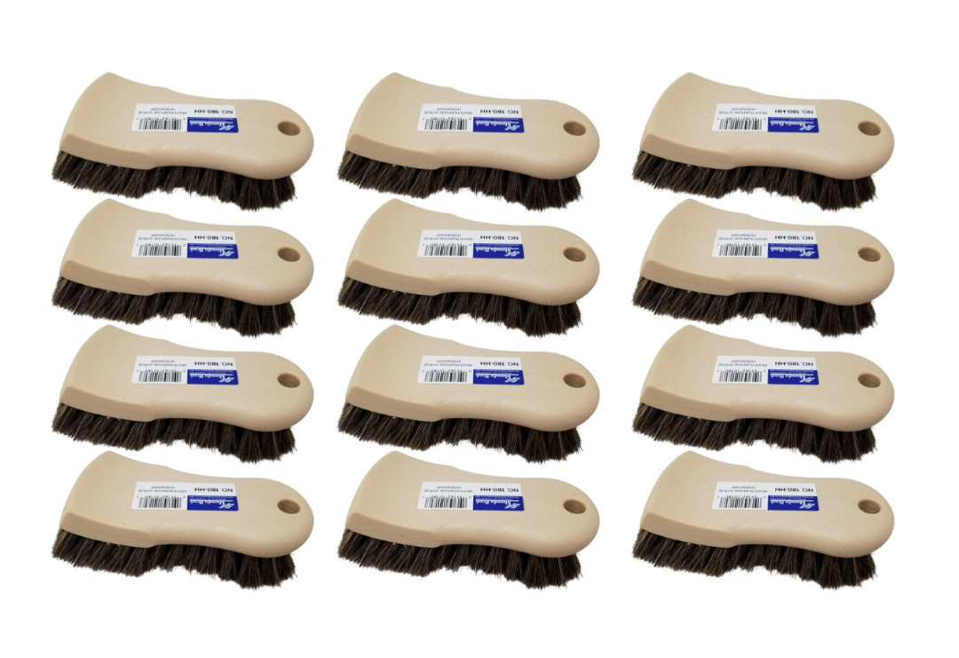 Magnolia Brush – Multi-Purpose Scrub & Upholstery Brush – HorseHair – Case (12)