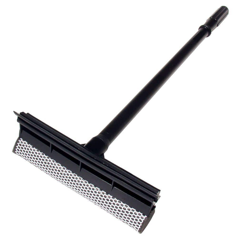 HDX 8 in. Auto Window Squeegee with 16 in. Handle, Heavy-duty mesh scrubber