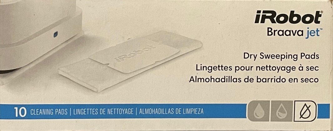 Genuine iRobot Braava jet Dry Sweeping Pads – Original OEM – 10 pack – 4475782
