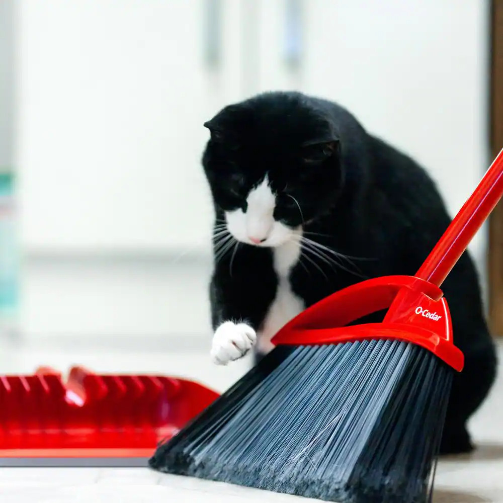 Power Corner Pet Pro Angle Broom with Step on Dust Pan (3-Pack) Free Shipping Ne
