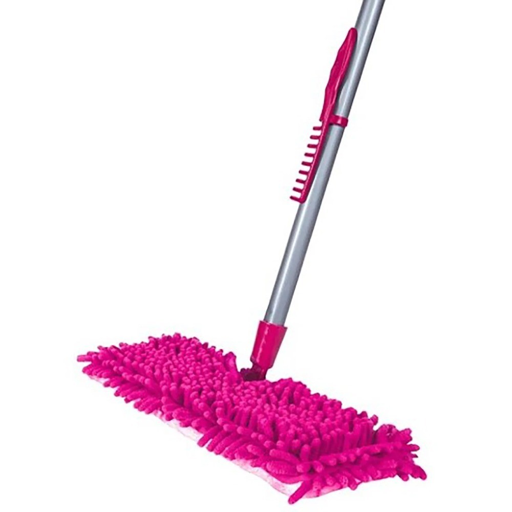 Microfiber Dust Mop Reusable Washable Floor Cleaning Pad Magenta
