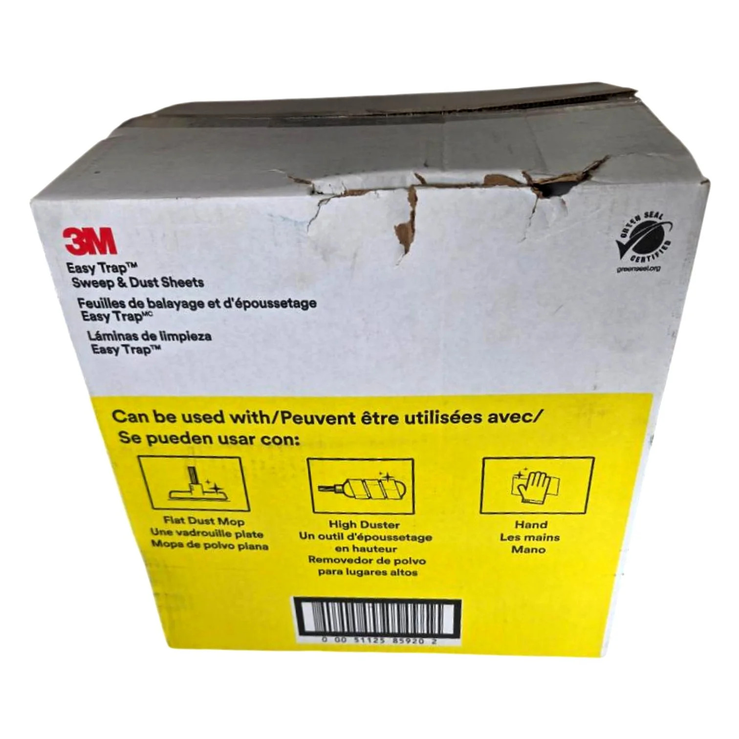 3M 55655W Easy Trap 5x6in 500 Sheets/2 Rolls Sweep & Dust Sheets