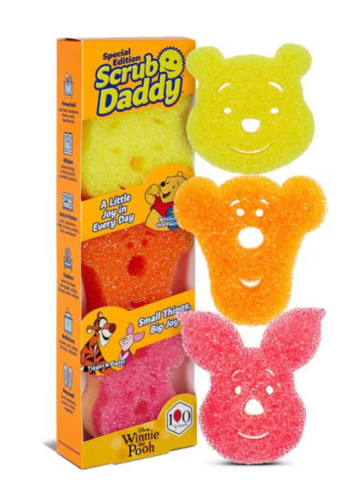 Limited Edition Disney Winnie the Pooh Scrub Daddy Sponge Set (3-Pack)