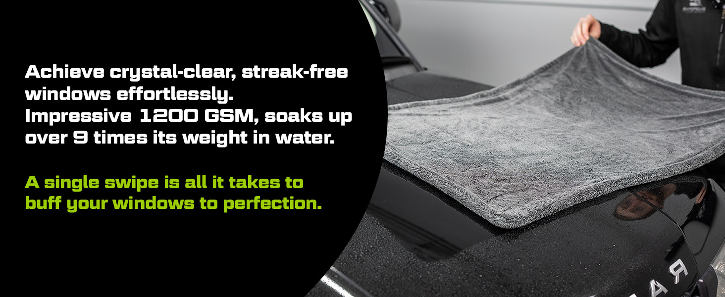 Ultra Plush 1200GSM Microfiber Towel – Scratch-Free Detailing Rag for Deep Clean