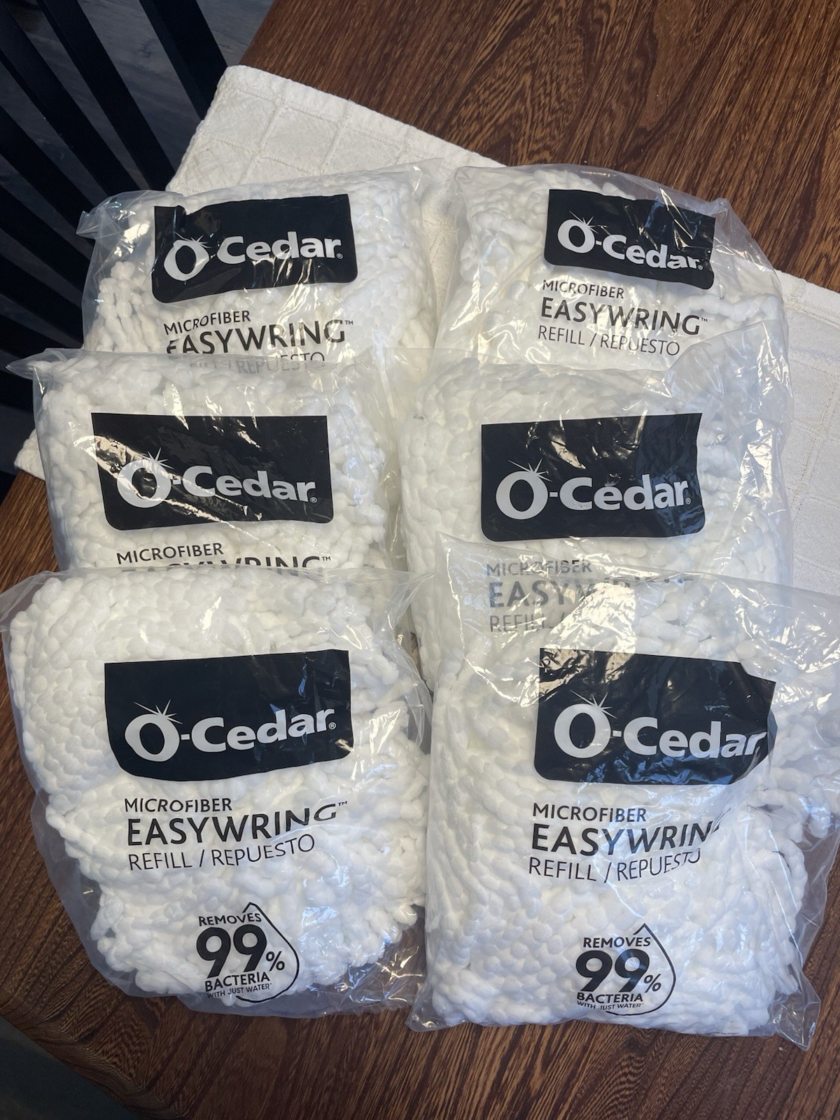 NEW O-Cedar Easy Wring Spin Mop Refill, 1 Count (Pack of 6)
