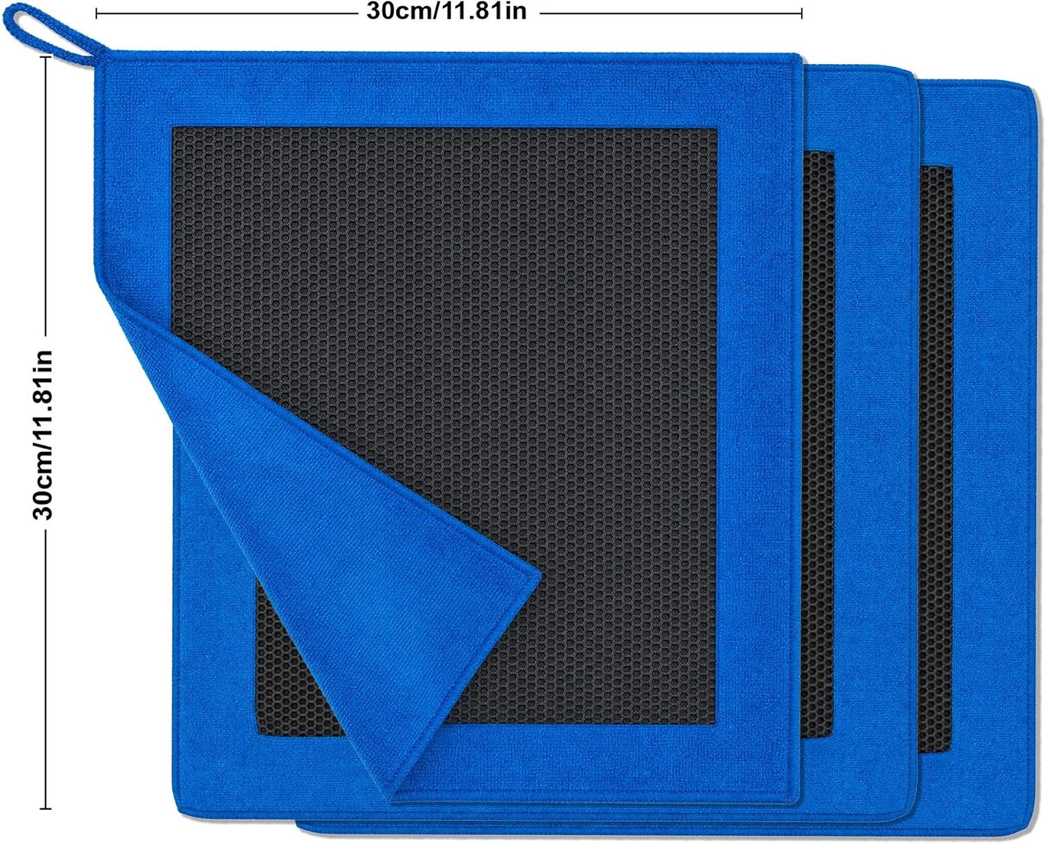3Pcs Clay Towel Car Detailing Clay Bar Towel 12×12 Rubber Polymer Clay Bar Cloth